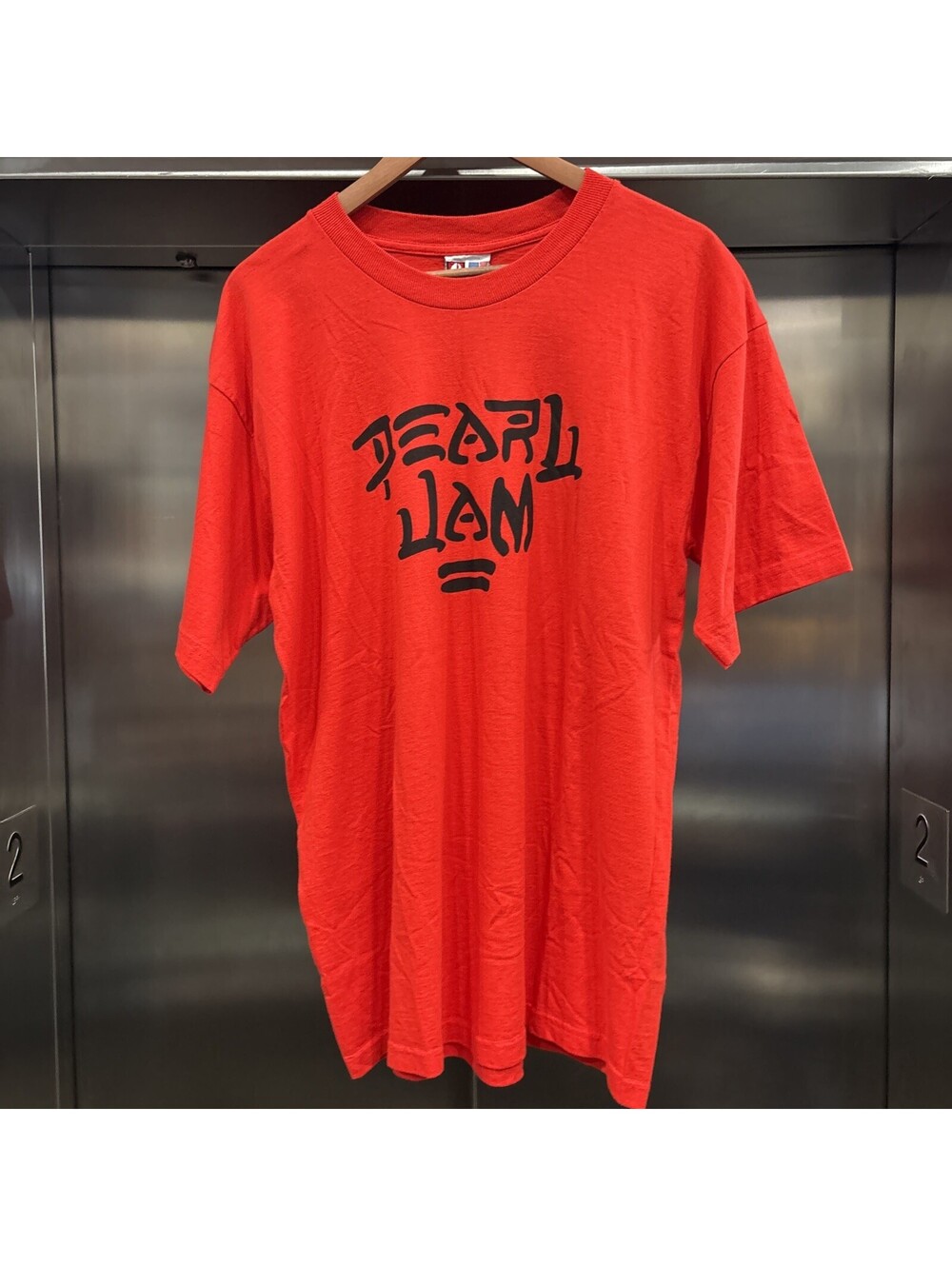 Vintage 00s Double-Stitch Pearl Jam Spell-out Band T-Shirt